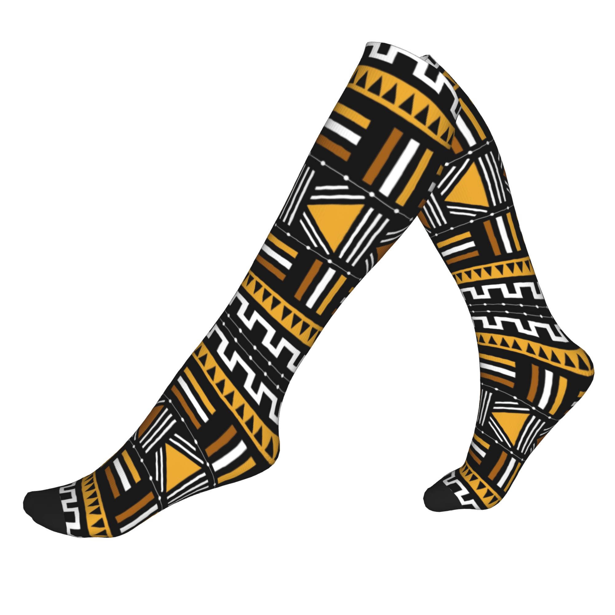 Ethnic Fashion Men - Chaussettes de compression sportives unisexes, chaudes,