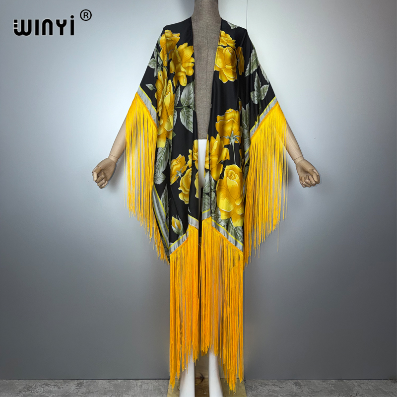Kaftan Women Boho - WINYI afrique kimono cache-maillot bohême imprimé