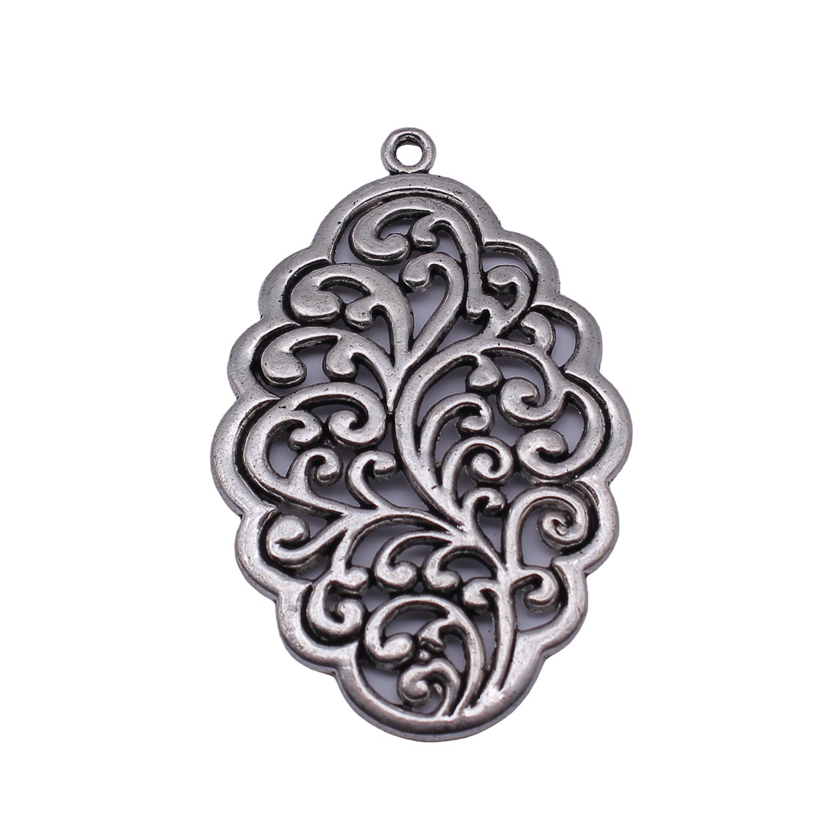 Ethnic Fashion Jewellery - Pendentif Mandala ethnique bohème, breloques fleur