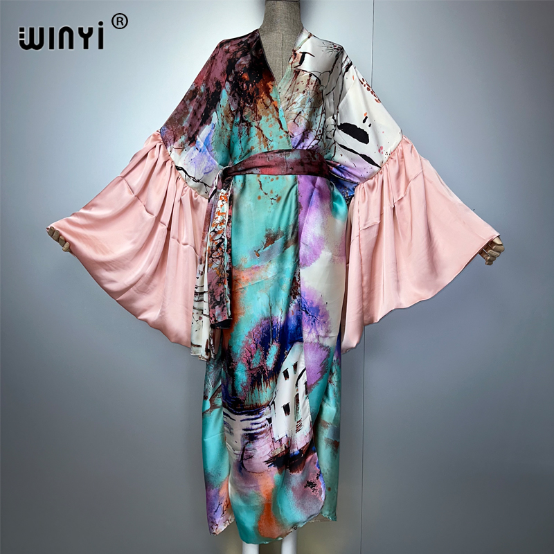 Kaftan Women Boho - WINYI été Kimono robe de soirée