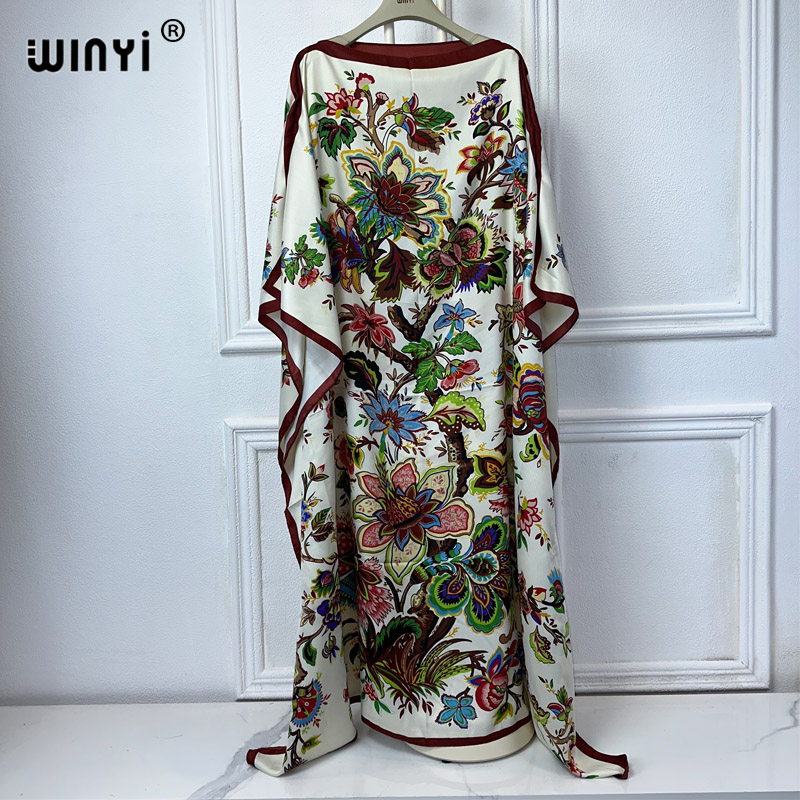 Kaftan Women Boho - WINYI-Robe maxi à imprimé bohème pour