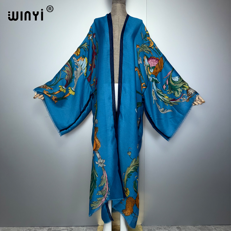 Kaftan Women Boho - Robe maxi kimono bohème WINYI Africa,