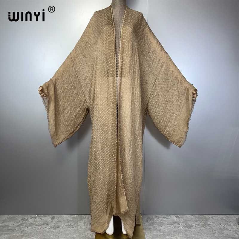 Kaftan Women Boho - WINYI imprimé géométrique kimono caftan maillots
