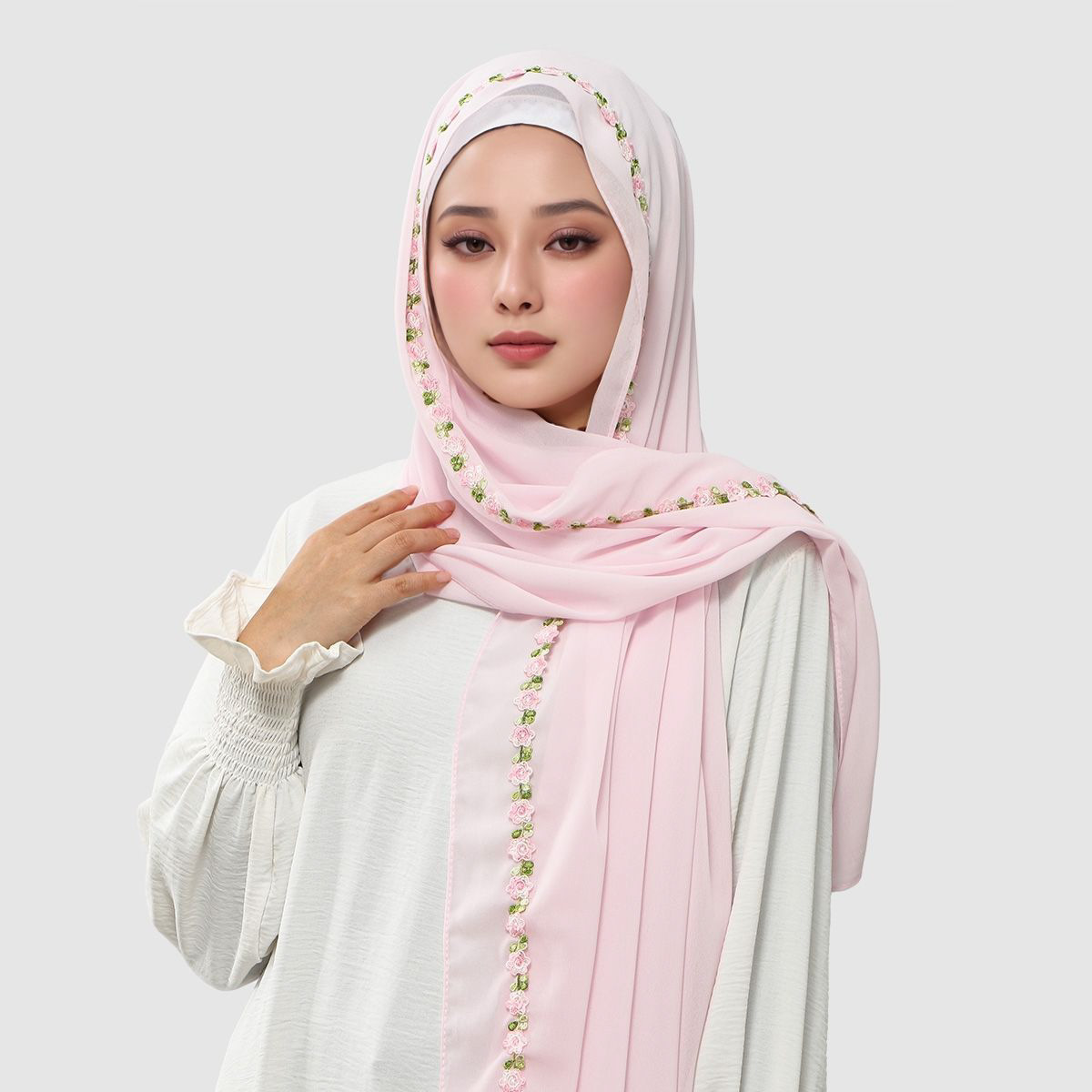 Ethnic Fashion For Ladies - Foulard ethnique pour femme en mousseline
