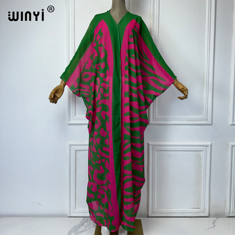 Kaftan Women Boho - WINYI Africa Robes amples à imprimé