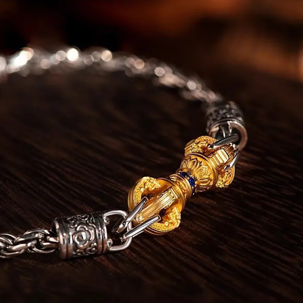 Ethnic Chic Fashion - Bracelet tibétain bouddhiste chic chinois, rétro,