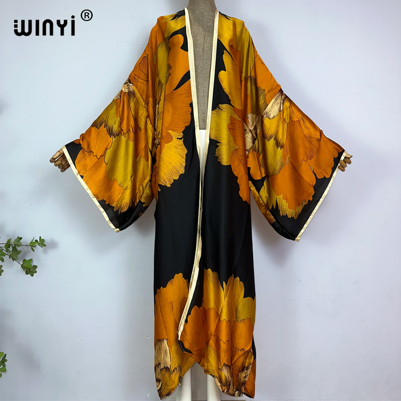 Kaftan Women Boho - WINYI-Cardigan à manches chauve-souris pour femmes,