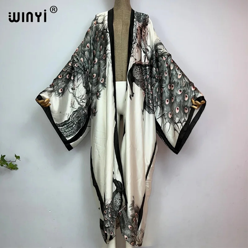 WINYI-Kimono classique imprimé - Kaftan Women Boho avis et prix