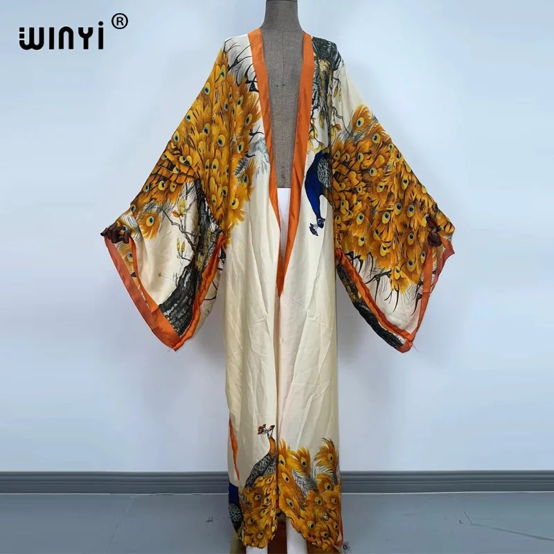 WINYI-Kimono classique imprimé - Kaftan Women Boho avis et prix