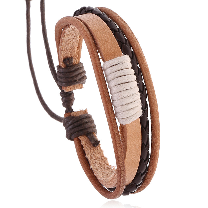 2025 Bracelet en cuir hommes b - Ethnic Fashion Pk avis et prix