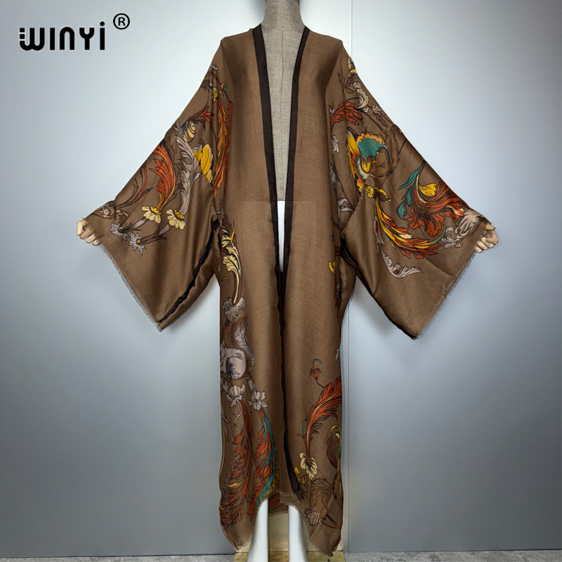 Robe maxi kimono bohème WINYI  - Kaftan Women Boho avis et prix