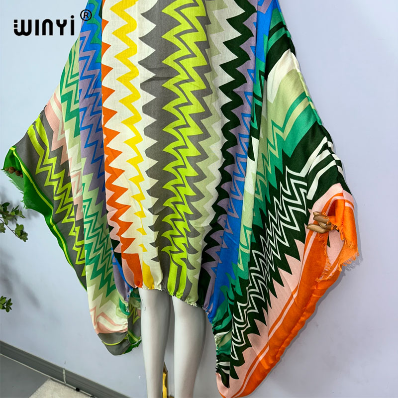 WINYI-Robe Maxi à Col Unique p - Kaftan Women Boho avis et prix