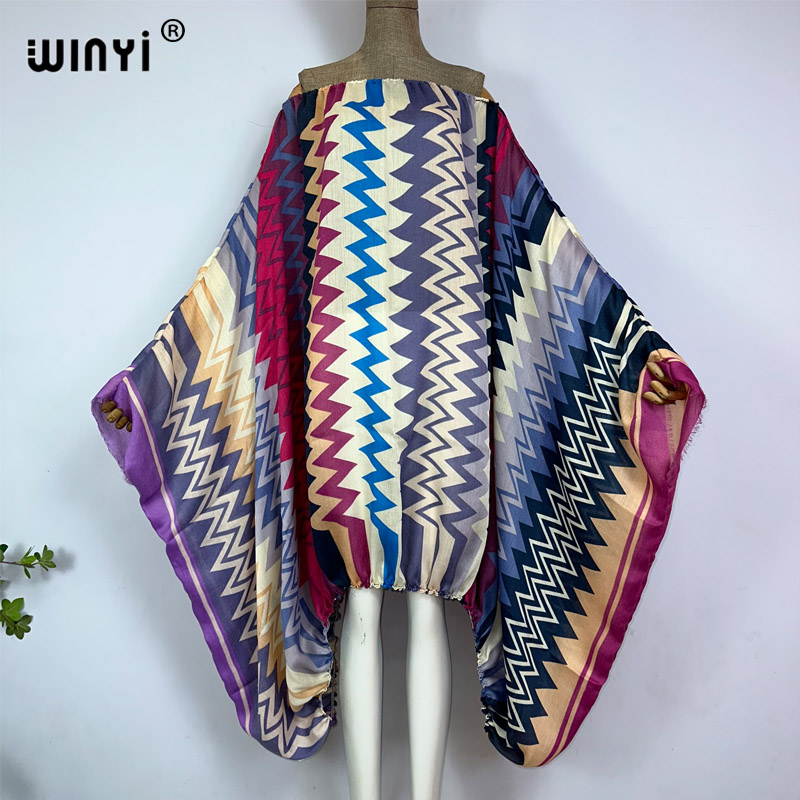 WINYI-Robe Maxi à Col Unique p - Kaftan Women Boho avis et prix