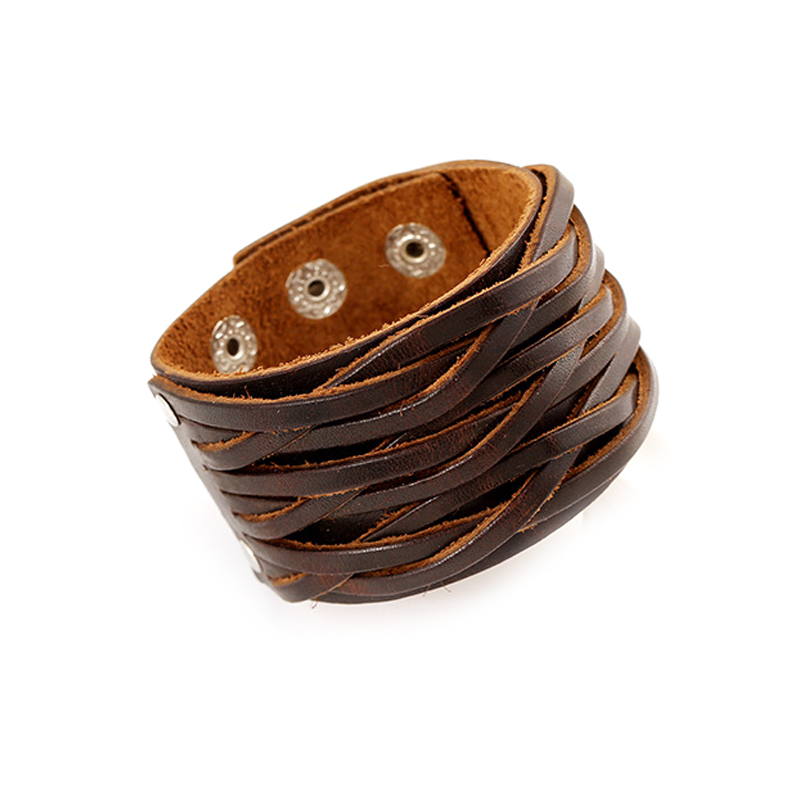 Bracelets en cuir véritable à  - Ethnic Fashion Pk avis et prix