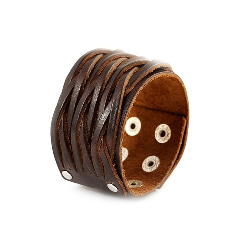 Bracelets en cuir véritable à  - Ethnic Fashion Pk avis et prix