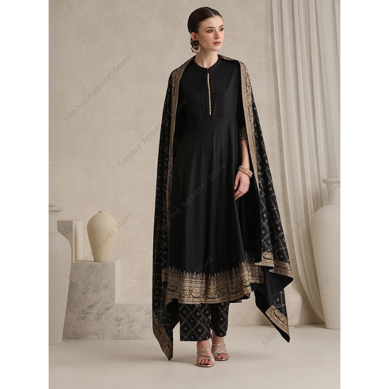 Ensemble élégant noir indien S - Salwar Kameez Set avis et prix