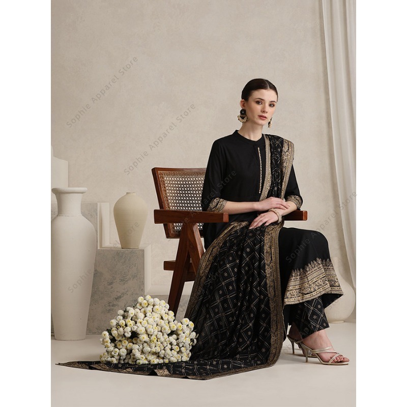 Ensemble élégant noir indien S - Salwar Kameez Set avis et prix