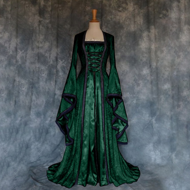 Robe de Cour Médiévale Rétro p - Ethnic Gown avis et prix