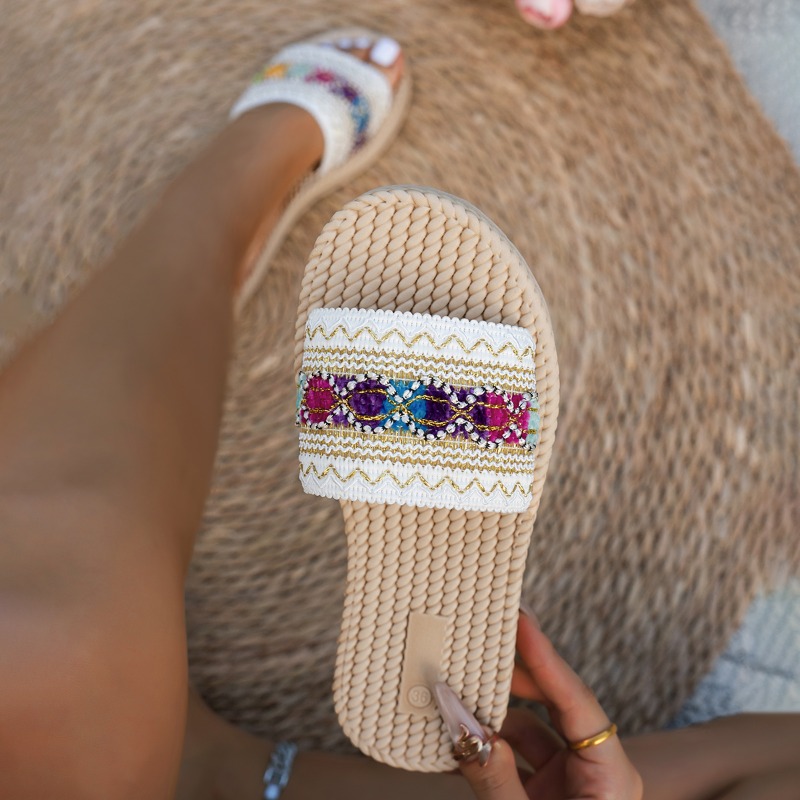 Sandales plates d'extérieur po - Ethnic Modern Fashion avis et prix