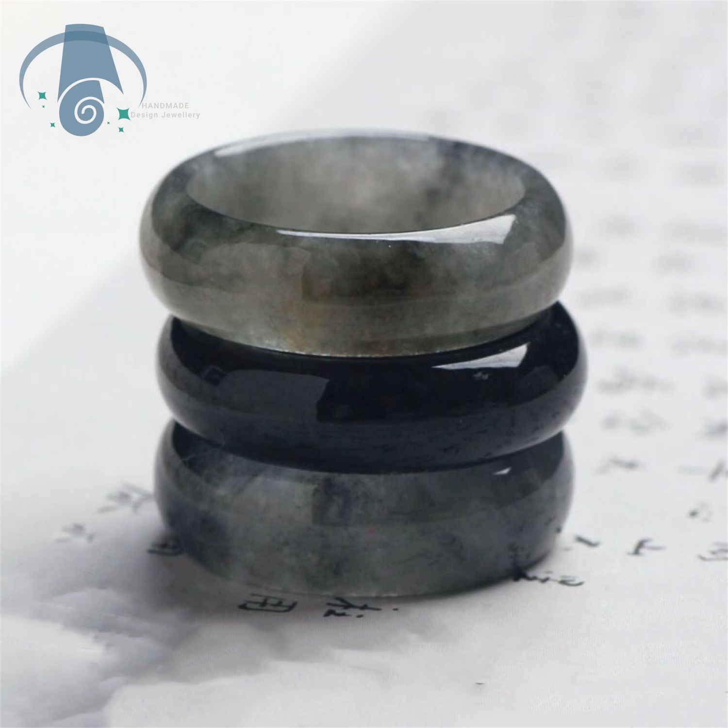 Bague Patte de Chat en Jade Bl - Ethnic Chic Fashion avis et prix