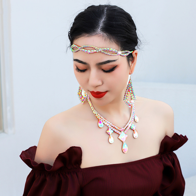Femmes strass front tête chaîn - Ethnic Fashion Jewellery avis et prix